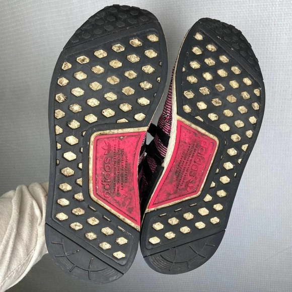 adidas NMD R1 Primeknit Pink Rose‎ Womans 9 - Picture 7 of 7